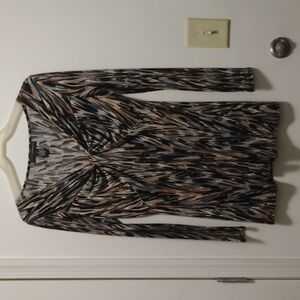 Patterned Long Sleeve Top